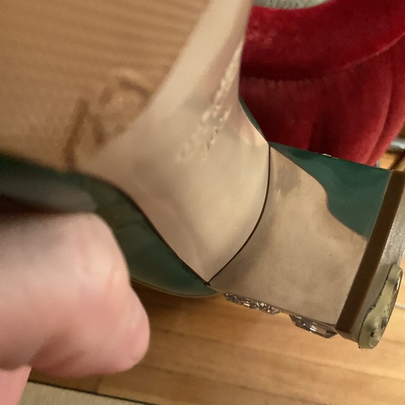 Fabulous Miu Miu patent leather pumps with rhinestone heels WORN ONCE size 36.5 - Picture 12 of 12